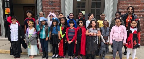 Students In Costumes