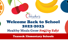 2022-2023 School Meals Welcome Letter and Online Payment Option
