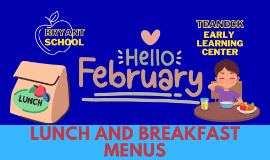 February 2023 Lunch and Breakfast Menu