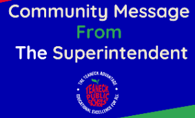 Community Message From The Superintendent