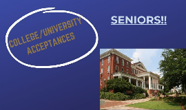THS Seniors College/University Acceptances