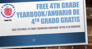 Add Pics to Your Free 4th Grade Yearbook/Fotos Para Su 4th Grado Anuario