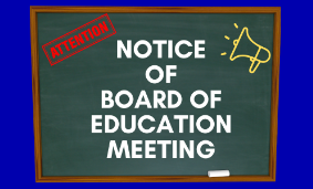 Public Notice BOE Regular Public Meeting: December 13, 2023
