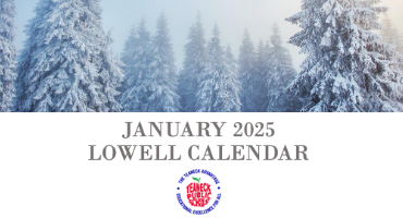 Jan25 Lowell Calendars & Events!
