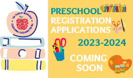 2023-2024 PRE-K Registration Applications - COMING SOON