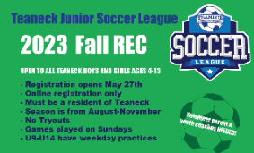 Teaneck Junior Soccer League Fall Registration