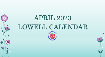 April 2023 Lowell Calendar