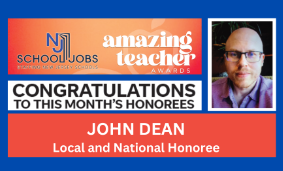 CONGRATULATIONS, John Dean - Amazing Teacher Awards