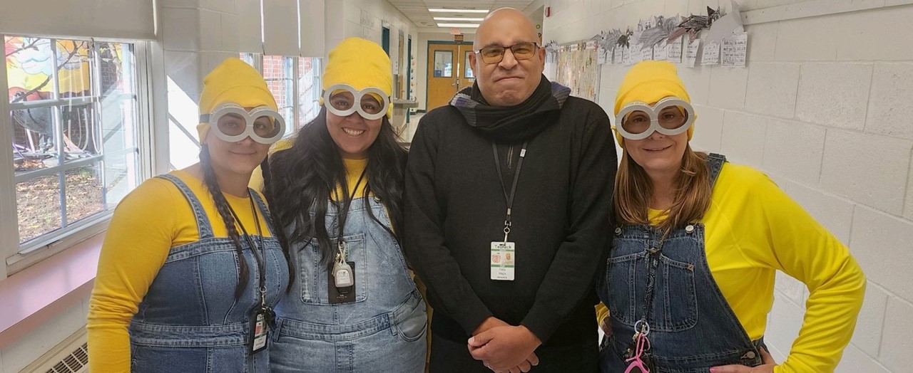 Teachers Dressed as Minnions