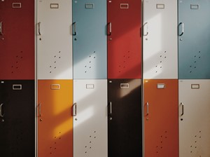 Colored lockers